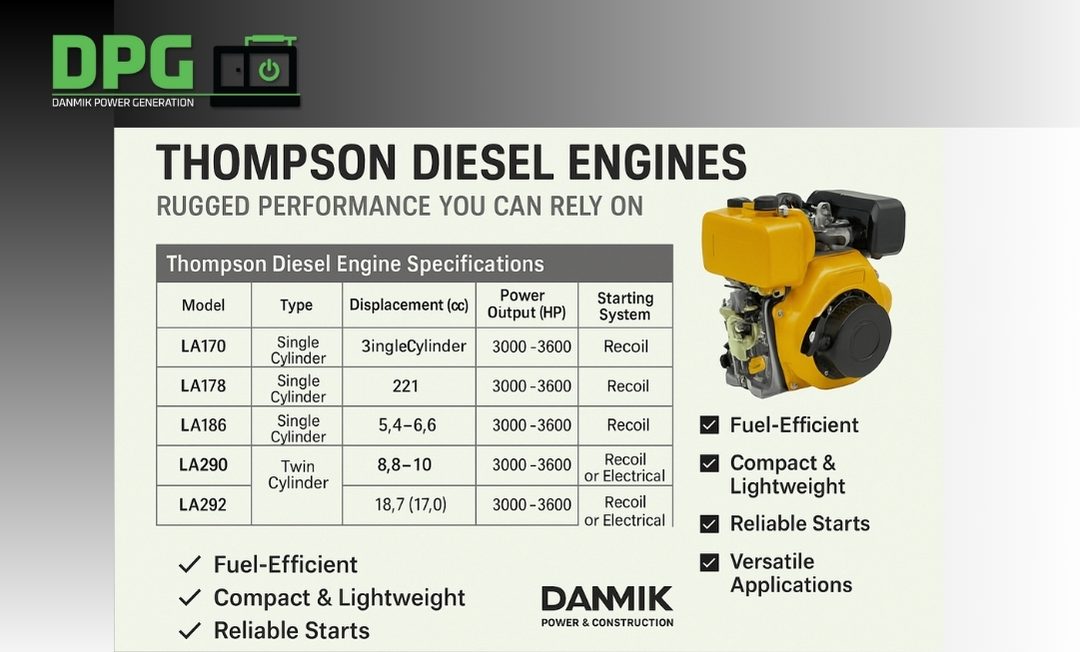 Thompson Diesel Engines: Rugged Performance You Can Rely On